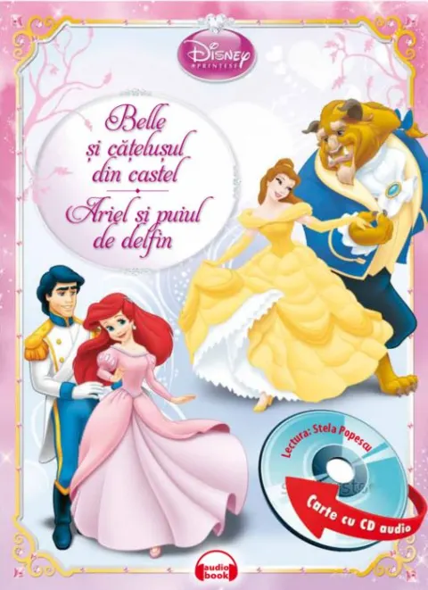 Coperta cărții Belle și cățelușul din castel. Ariel și puiul de delfin