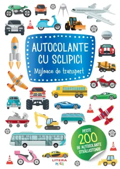 Coperta cărții Autocolante cu sclipici. Mijloace de transport