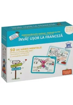 Coperta cărții Invat usor la Franceza: 50 de harti mentale - Volumul II - Cls. a III-a, a IV-a, a V-a