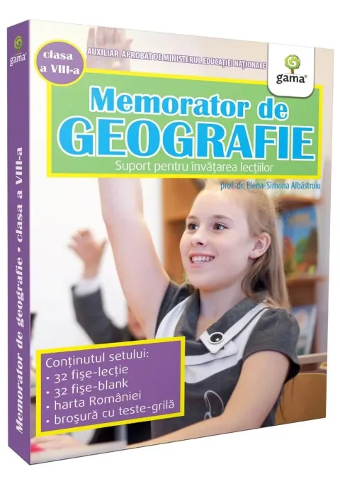Coperta cărții Memorator de geografie. Clasa a VIII-a