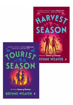 Coperta cărții Seria Seasons of Carnage de Brynne Weaver. Tourist + Harvest Season