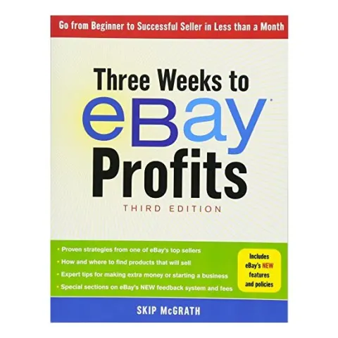 Coperta cărții Three weeks to eBay profits