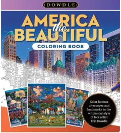 Coperta cărții America The Beautiful Coloring Book