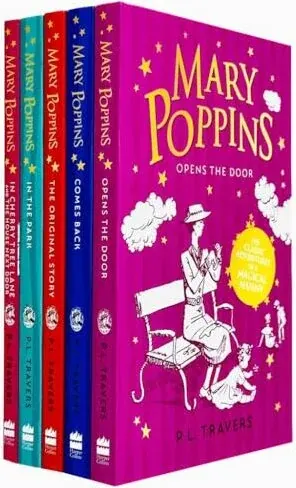 Coperta cărții Mary Poppins 5 Books Collection Set by P. L.Travers