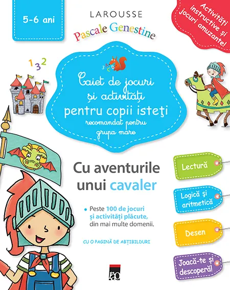 Coperta cărții Caiet de jocuri și activități pentru copii isteți (5-6 ani)