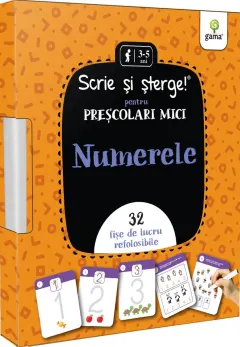 Coperta cărții Numerele. Pentru preșcolari mici. Scrie si sterge