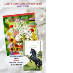 Coperta cărții Gazeta Matematica Junior. Nr. 155, martie 2026 (Bonus: Carte de lectura Black Beauty de Anna Sewell)