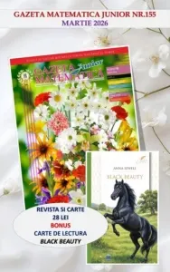 Coperta cărții Gazeta Matematica Junior. Nr. 155, martie 2026 (Bonus: Carte de lectura Black Beauty de Anna Sewell)