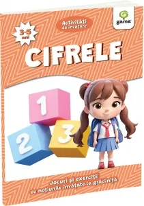Coperta cărții Cifrele. Jocuri si exercitii cu notiunile invatate la gradinita (3-5 ani)