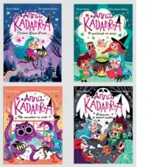 Coperta cărții Pachet 4 volume Anna Kadabra - Iubesc magia si aventura: 1. Clubul Luna Plina; 2. O problema cu aripi; 3. Un monstru in cada; 4. Petrecere la miezul noptii