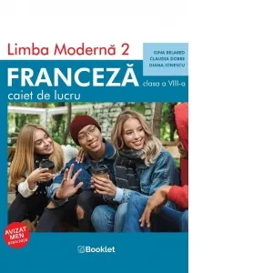 Coperta cărții Limba moderna 2 Franceza, caiet de lucru pentru clasa a VIII-a