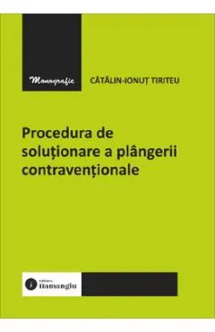 Coperta cărții Procedura de solutionare a plangerii contraventionale