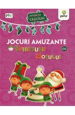 Coperta cărții Jocuri de Craciun: Jocuri amuzante cu spiridusii Mosului