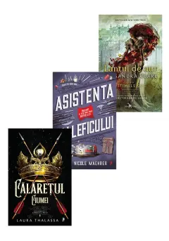 Coperta cărții Pachet Calaretul Ciumei + Lantul de Aur + Asistenta Maleficului. Set 3 carti