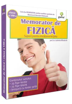 Coperta cărții Memorator de fizică. Clasa a VIII-a