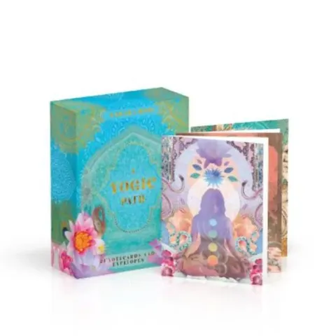 Coperta cărții A Yogic Path Notecards: 24 Notecards and Envelopes