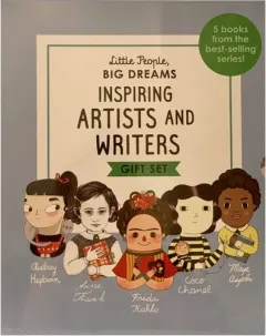 Coperta cărții Little People, Big Dreams Inspiring Artist and Writers Gift Set ( Maya Angelou, Anne Frank, Audrey Hepburn, Frida Kahlo, Coco Chanel)