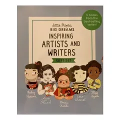 Coperta cărții Little People, Big Dreams Inspiring Artist and Writers Gift Set ( Maya Angelou, Anne Frank, Audrey Hepburn, Frida Kahlo, Coco Chanel)