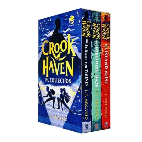 Coperta cărții Crookhaven the Collection 3 Books Set By J J Arcanjo(The Island Heist, The School for Thieves & The Forgotten Maze)