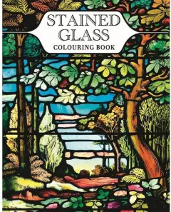 Coperta cărții Stained Glass Colouring Book