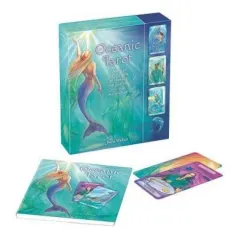 Coperta cărții Oceanic Tarot: Includes a full desk of specially commissioned tarot cards and a 64-page illustrated book