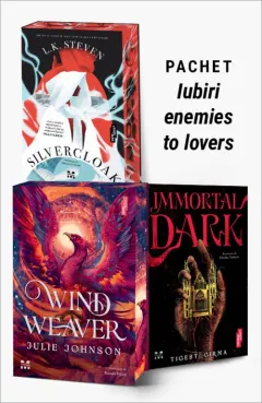 Coperta cărții Pachet Iubiri enemies to lovers. Silvercloak/Wind Weaver/Immortal Dark - L.K.Steven