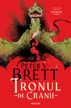 Coperta cărții Tronul de Cranii (seria Demon, partea a IV-a)