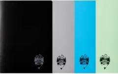 Coperta cărții Caiet A4 80 file coperta plastic Atinge Excelenta dictando, culori pentru baieti (gri/negru/albastru/verde/turcoaz)
