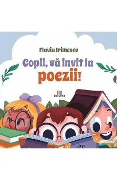 Coperta cărții Copii, va invit la poezii!