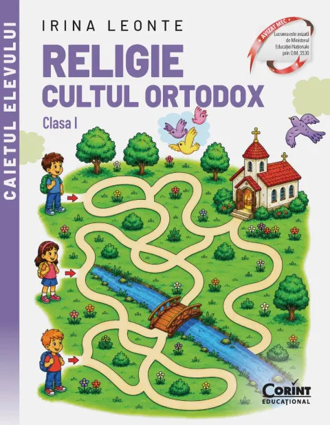Coperta cărții Religie. Cultul ortodox. Caietul elevului pentru clasa I