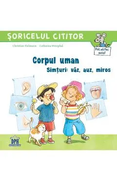 Coperta cărții Corpul uman. Simturi: vaz, auz, miros