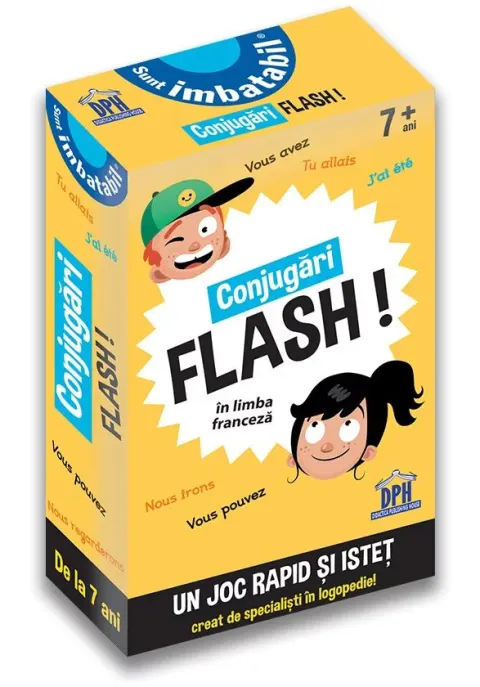 Coperta cărții Sunt imbatabil. Conjugări flash în limba franceză!