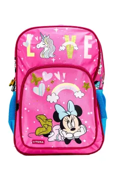 Coperta cărții Rucsac primar 1 compartiment si buzunar 38x27x12 cm Minnie