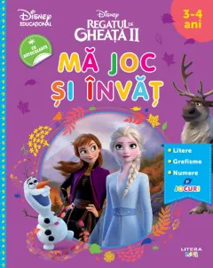 Coperta cărții Disney. Regatul de gheata II. Ma joc si invat