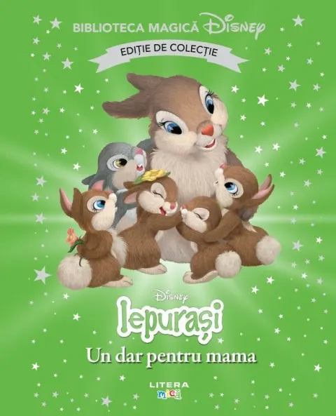 Coperta cărții Iepurasi. Un dar pentru mama. Disney. Biblioteca magica. Editie de colectie