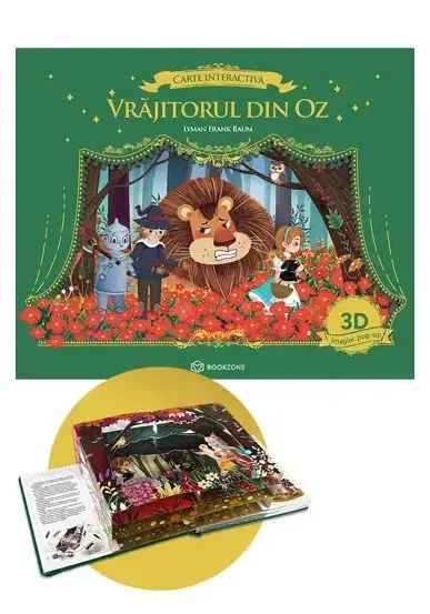 Coperta cărții Vrăjitorul din Oz - Ediție interactivă Pop-up