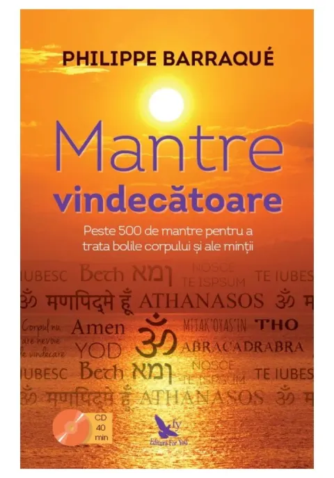 Coperta cărții Mantre vindecatoare. Carte + CD