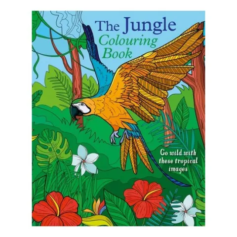 Coperta cărții The Jungle Colouring Book Go Wild With These Tropical Images