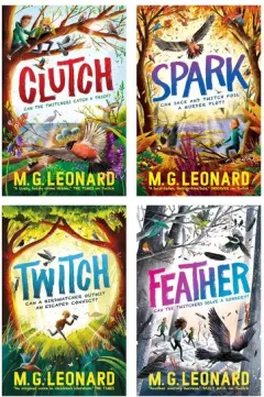 Coperta cărții The Twitchers Series 4 Books Collection Set (Twitch, Spark, Clutch and Feather)