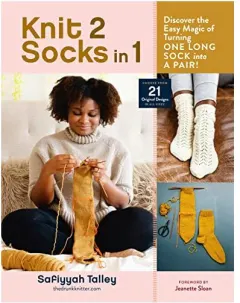 Coperta cărții Knit 2 Socks In 1, Safiyyah Talley, Jeanette Sloan