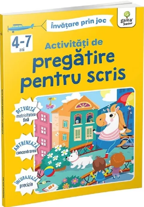 Coperta cărții Activitati de pregatire pentru scris. Invatare prin joc 4-7 ani