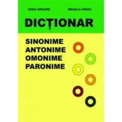 Coperta cărții Dictionar de sinonime, antonime, omonime, paronime