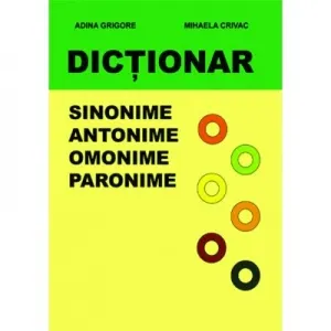 Coperta cărții Dictionar de sinonime, antonime, omonime, paronime