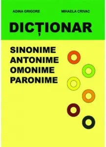 Coperta cărții Dictionar de sinonime, antonime, omonime, paronime