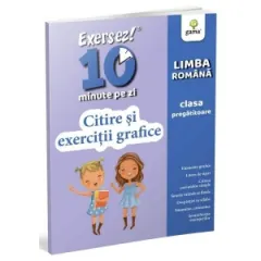 Coperta cărții Exersez 10 minute pe zi! Citire si exercitii grafice, clasa pregatitoare