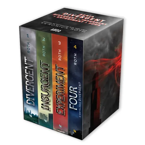 Coperta cărții Divergent • Insurgent • Experiment • Four