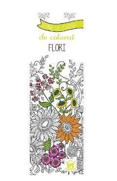 Coperta cărții Semne de carte de colorat. Flori