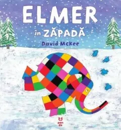 Coperta cărții Elmer în zăpadă