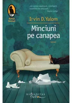 Coperta cărții Minciuni pe canapea