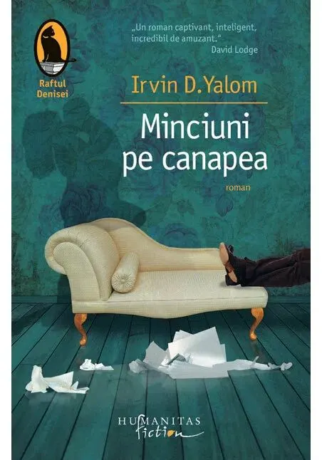 Coperta cărții Minciuni pe canapea